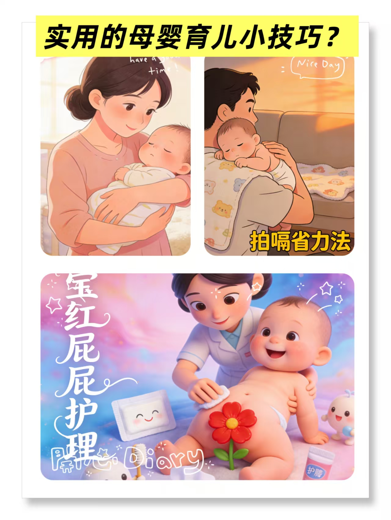 實(shí)用的母嬰育兒小技巧？