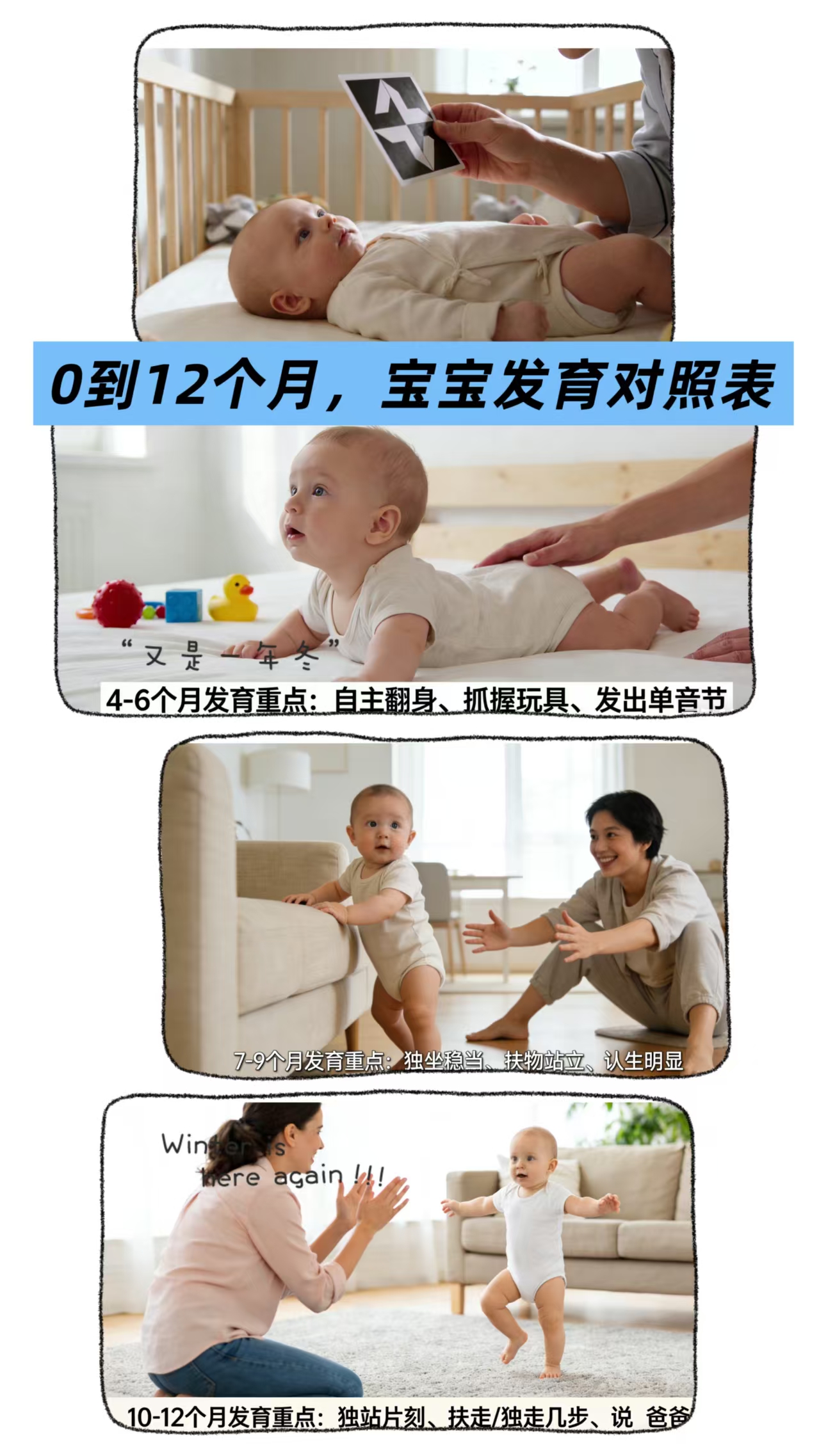 0-12個(gè)月寶寶發(fā)育